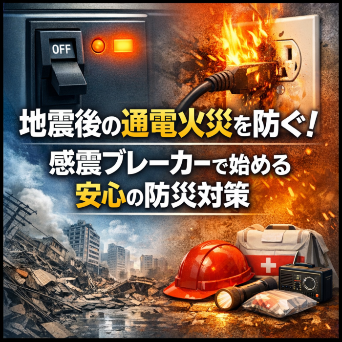 地震後の通電火災を防ぐ！感震ブレーカーで始める安心の防災対策